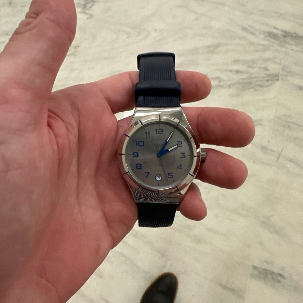 Swatch watch-navy band